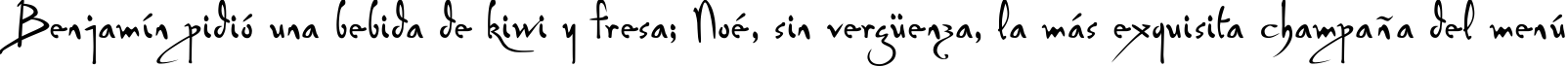 Пример написания шрифтом P22 Da Vinci Forward текста на испанском