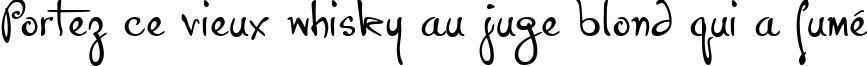Пример написания шрифтом P22 Hopper Josephine текста на французском