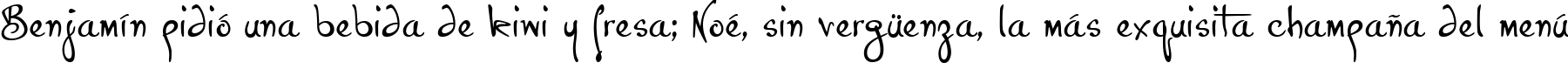 Пример написания шрифтом P22 Hopper Josephine текста на испанском