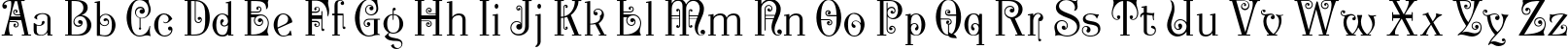 Пример написания английского алфавита шрифтом P22 Kilkenny Pro