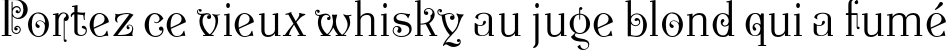 Пример написания шрифтом P22 Kilkenny Pro текста на французском