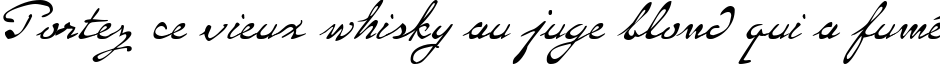 Пример написания шрифтом P22 Monet Regular текста на французском