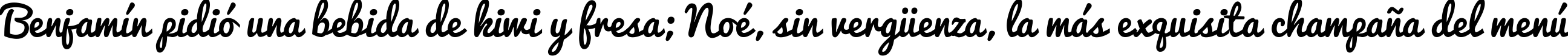 Пример написания шрифтом Pacifico Regular текста на испанском