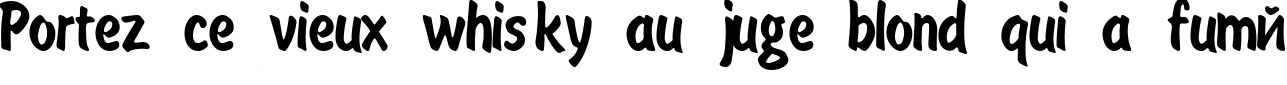 Пример написания шрифтом Painter текста на французском
