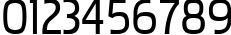 Пример написания цифр шрифтом Pakenham Free