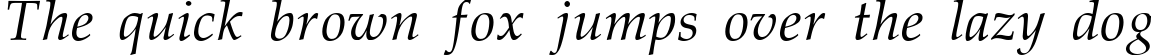 Пример написания шрифтом Normal-Italic текста на английском