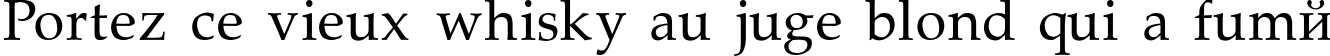 Пример написания шрифтом Palatino-Normal текста на французском