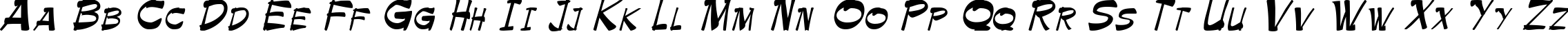 Пример написания английского алфавита шрифтом Palette