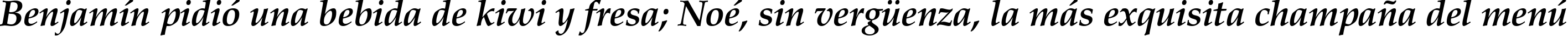 Пример написания шрифтом Palladius  Bold Italic текста на испанском