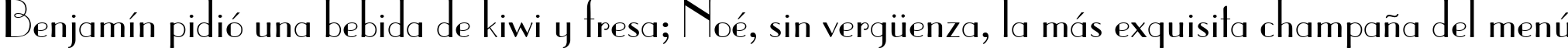 Пример написания шрифтом Paragon текста на испанском