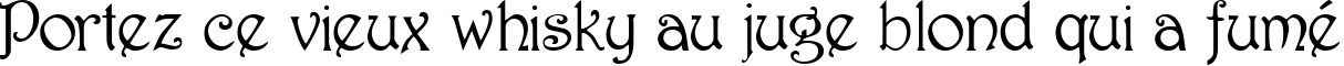 Пример написания шрифтом Parisian  Normal текста на французском