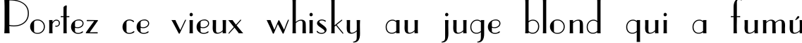 Пример написания шрифтом ParisianC текста на французском