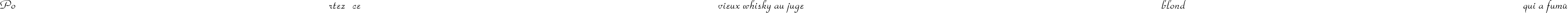 Пример написания шрифтом ParkAvenue-Normal текста на французском