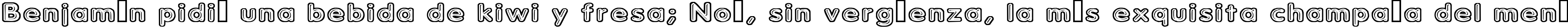 Пример написания шрифтом Parkvane текста на испанском