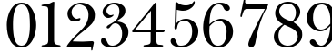 Пример написания цифр шрифтом Pasma Plain:001.001