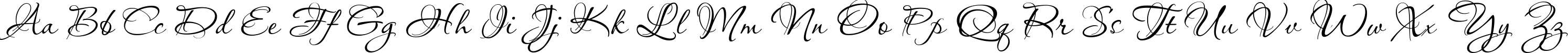 Пример написания английского алфавита шрифтом PassionsConflictROB