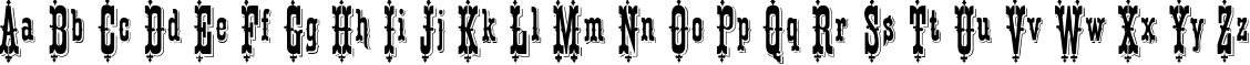 Пример написания английского алфавита шрифтом Patience