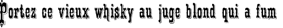 Пример написания шрифтом Patience текста на французском