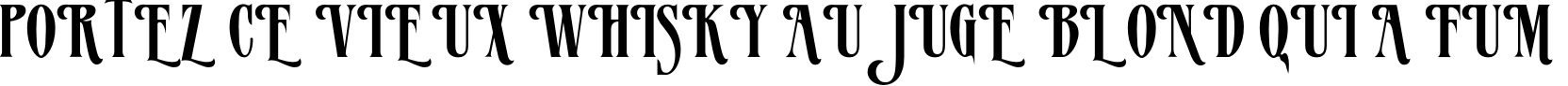 Пример написания шрифтом Patricia TYGRA текста на французском