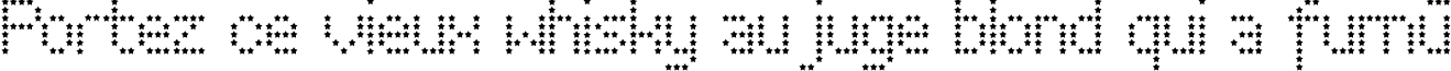 Пример написания шрифтом PerfoStar текста на французском