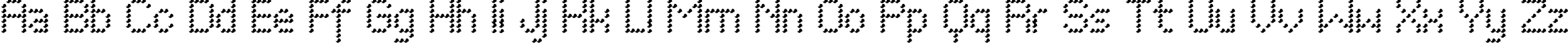 Пример написания английского алфавита шрифтом PerfoWave