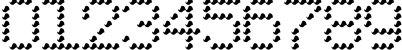 Пример написания цифр шрифтом PerfoWave