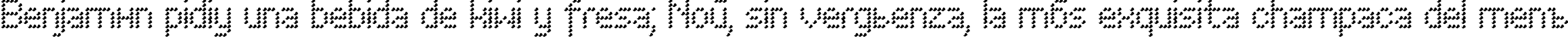 Пример написания шрифтом PerfoWave текста на испанском