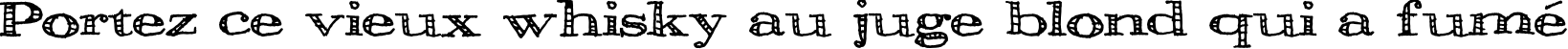 Пример написания шрифтом Pesto текста на французском