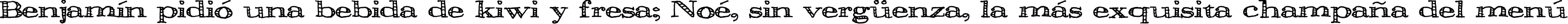Пример написания шрифтом Pesto текста на испанском