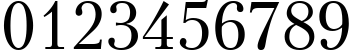Пример написания цифр шрифтом Petersburg Cyrillic