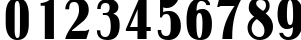 Пример написания цифр шрифтом Petrarka