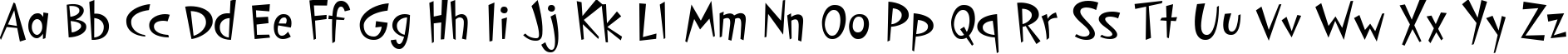 Пример написания английского алфавита шрифтом PFCosmonutPro-Regular