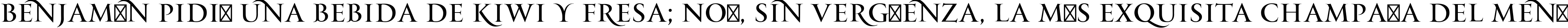 Пример написания шрифтом PFMonumentaPro-Regular текста на испанском