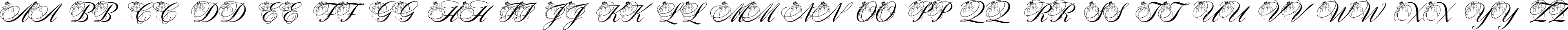 Пример написания английского алфавита шрифтом pf_snowman citadel