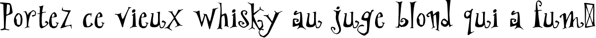 Пример написания шрифтом PFWonderlandPro-Regular текста на французском