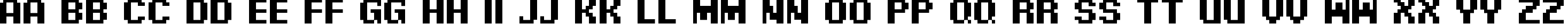Пример написания английского алфавита шрифтом Pixel Digivolve