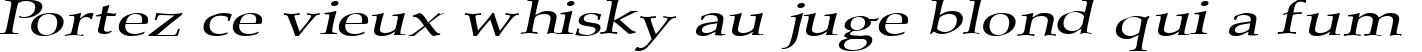Пример написания шрифтом Plain Squashed текста на французском