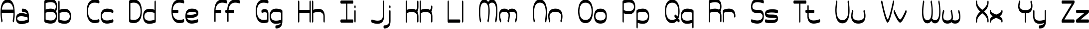 Пример написания английского алфавита шрифтом Pneumatics Tall BRK