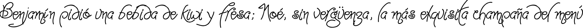 Пример написания шрифтом Point-Dexter текста на испанском