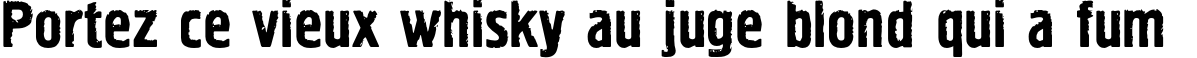 Пример написания шрифтом Pollock2C текста на французском