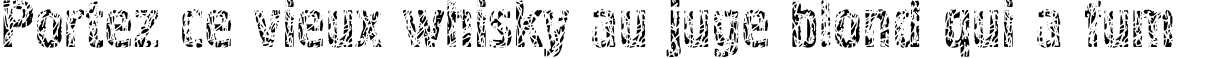 Пример написания шрифтом Pollock4C текста на французском