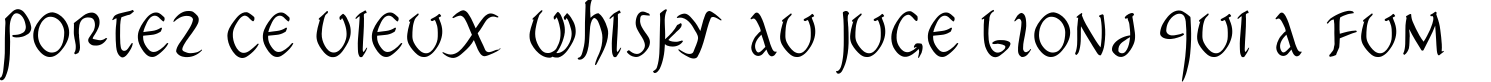Пример написания шрифтом PompejiPetit текста на французском