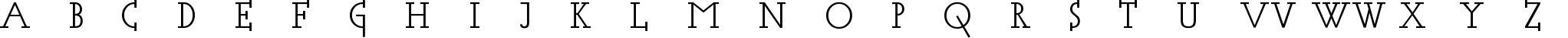 Пример написания английского алфавита шрифтом Posterio N Sans