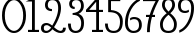 Пример написания цифр шрифтом Posterio N Sans