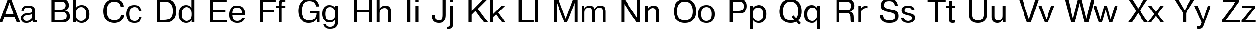 Пример написания английского алфавита шрифтом Pragmatica Plain:001.001