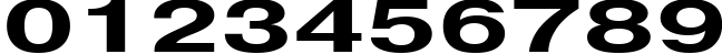 Пример написания цифр шрифтом Pragmatica151b