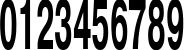 Пример написания цифр шрифтом Pragmatica Bold40b