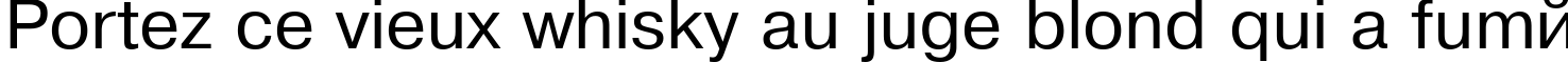 Пример написания шрифтом PragmaticaCTT текста на французском