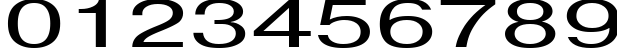 Пример написания цифр шрифтом PragmaticaCTT160n