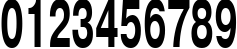 Пример написания цифр шрифтом PragmaticaCTT55b